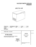 COVER Diagram and Parts List for GTCF051  Frigidaire Freezer
