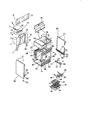 BODY, SIDE PANELS Diagram and Parts List for KF400GDF2  Frigidaire Range
