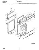 DOORS Diagram and Parts List for MRT13BSCW2  Frigidaire Refrigerator