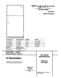 COVER Diagram and Parts List for FRT18B4AZ6  Frigidaire Refrigerator