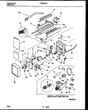 ICE MAKER AND INSTALLATION PARTS Diagram and Parts List for FRS22WRAD2  Frigidaire Refrigerator