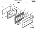 DOOR Diagram and Parts List for FGF343BADB  Frigidaire Range