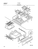 TOP / DRAWER Diagram and Parts List for TGF336CHSE  Tappan Range