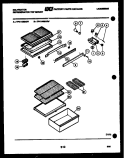 SHELVES AND SUPPORTS Diagram and Parts List for TPK140EN2W  Kelvinator Refrigerator