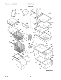 SHELVES Diagram and Parts List for WRS26MF8JS2  Crosley Refrigerator