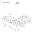 CONTROL PANEL Diagram and Parts List for FGHD2433KF0  Frigidaire Dishwasher