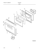 DOOR Diagram and Parts List for TGF336FWC  Tappan Range