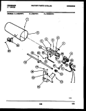 BURNER, IGNITER AND VALVE Diagram and Parts List for DGDFL4  Frigidaire Dryer