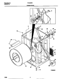 CABINET / DRUM Diagram and Parts List for FDG336RBS2  Frigidaire Dryer