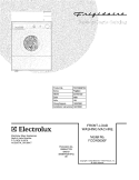 COVER Diagram and Parts List for FCCW3000FS3  Frigidaire Washer