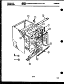 TUB AND FRAME PARTS Diagram and Parts List for DWSF500EW  Frigidaire Dishwasher