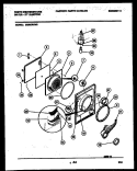 DOOR PARTS Diagram and Parts List for DE350RXD3  Frigidaire Dryer
