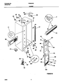 CABINET Diagram and Parts List for FRS20QRCD6  Frigidaire Refrigerator