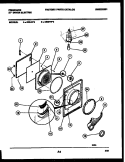 DOOR PARTS Diagram and Parts List for DEISFL5  Frigidaire Dryer