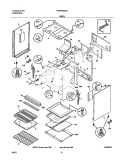 BODY Diagram and Parts List for FGFB68CBA  Frigidaire Range
