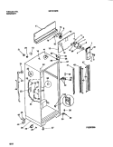 CABINET W / FAN ASSEMBLY Diagram and Parts List for WRT21QRBD1  Frigidaire Refrigerator