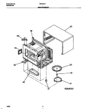 WRAPPER / BODY Diagram and Parts List for TMS083E1W0  Tappan Microwave