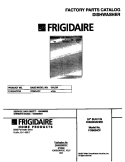 COVER Diagram and Parts List for FDB634CFS0  Frigidaire Dishwasher