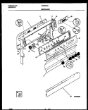 BACKGUARD Diagram and Parts List for CE303VC3W1  Frigidaire Range