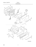 DOOR / DRAWER Diagram and Parts List for FGB24L2ASB  Frigidaire Wall Oven