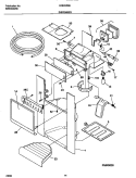 DISPENSER Diagram and Parts List for FRS22ZGHD0  Frigidaire Refrigerator