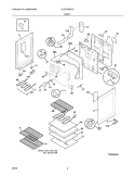 BODY Diagram and Parts List for GLEF369DCD  Frigidaire Range