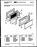 DOOR PARTS Diagram and Parts List for KM485LXM6  Frigidaire Microwave