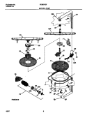 MOTOR & PUMP Diagram and Parts List for FDB837GFS2  Frigidaire Dishwasher