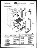 SHELVES AND SUPPORTS Diagram and Parts List for CTN110WKR1  Frigidaire Refrigerator