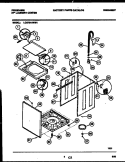 CABINET PARTS Diagram and Parts List for LCG701ADD1  Frigidaire Washer Dryer Combo