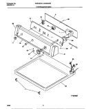 CONTROLS / TOP PANEL Diagram and Parts List for GDE346RES0  Gibson Dryer