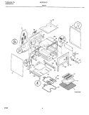 BODY Diagram and Parts List for MEF355CGB1  Frigidaire Range