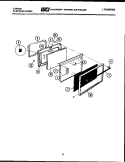 DOOR PARTS Diagram and Parts List for 31-2237-00-02  Tappan Range