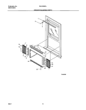 WINDOW MOUNTING PARTS Diagram and Parts List for FAS183K2A2  Frigidaire Air Conditioner