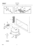 SYSTEM Diagram and Parts List for FFC05K1CW0  Frigidaire Freezer