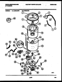 TUB DETAIL Diagram and Parts List for LA650AXW2  Frigidaire Washer