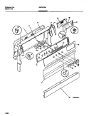 BACKGUARD Diagram and Parts List for GEF357BABB  Gibson Range