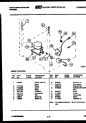 SYSTEM PARTS Diagram and Parts List for FU100JRW5  Frigidaire Freezer