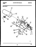 BURNER, IGNITER AND VALVE Diagram and Parts List for DGFW3  Frigidaire Dryer