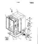 TUB DETAILS Diagram and Parts List for F71C885BB0  Frigidaire Dishwasher