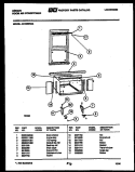 CABINET AND INSTALLATION PARTS Diagram and Parts List for AK18E5RZA  Gibson Air Conditioner
