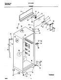 CABINET Diagram and Parts List for FRT13GRHW1  Frigidaire Refrigerator