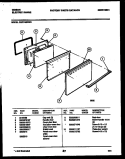 DOOR PARTS Diagram and Parts List for CEC1M2WXD  Gibson Range