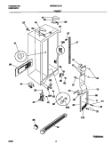 CABINET Diagram and Parts List for MRS26LGJC0  Frigidaire Refrigerator