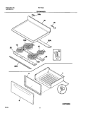 TOP / DRAWER Diagram and Parts List for FEF376AQH  Frigidaire Range
