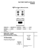 COVER Diagram and Parts List for FED355DSA  Frigidaire Range