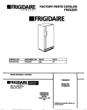 COVER Diagram and Parts List for FFU20F9CW3  Frigidaire Freezer