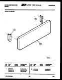 PANEL WITH BRACKET Diagram and Parts List for KF100KDW4  Frigidaire Range