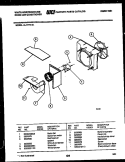 AIR HANDLING PARTS Diagram and Parts List for AL117R1A1  Frigidaire Air Conditioner