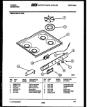 COOKTOP PARTS Diagram and Parts List for 32-2757-00-06  Tappan Range